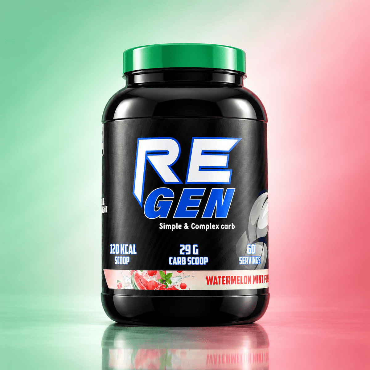 RE GEN CARB - watermelon mint - 60SERVING - BIG-GEN